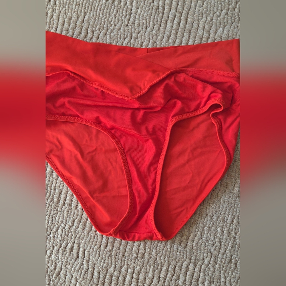 Aerie Size S High Crisscross Waisted Full Coverage Bottom & Scoop Swim Top -Set - Picture 8 of 9